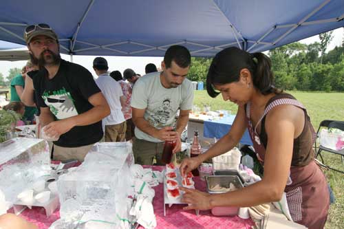 making shaved ice