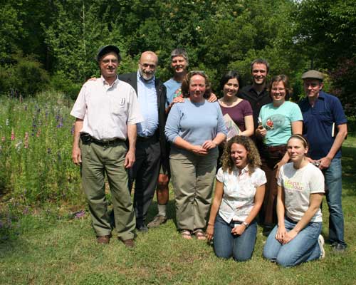 lunch crew at Peregrine Farm