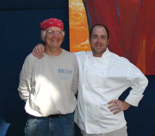 Bill Dow and Chef Proprietor Bret Jennings from Elaine's