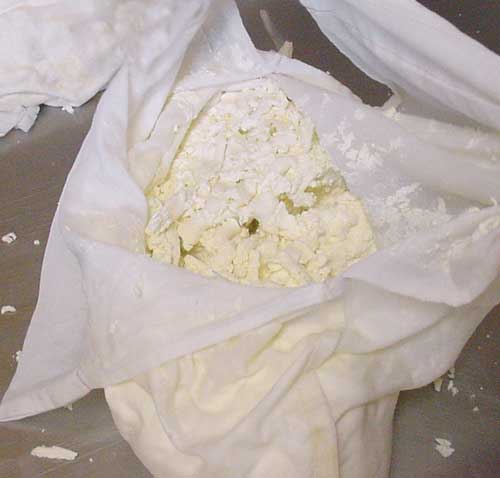 drained curd