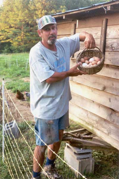 mike with eggs