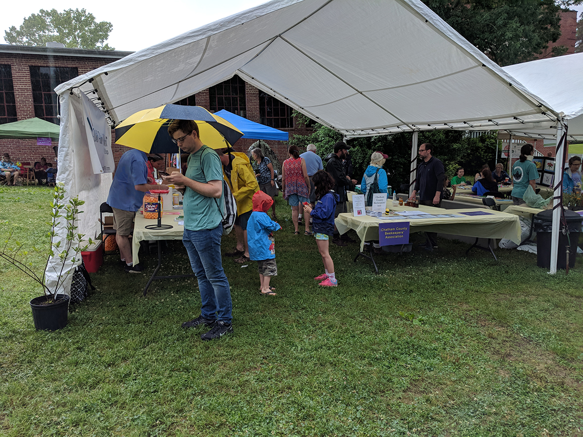 Each tent had different exhibits and activities. 