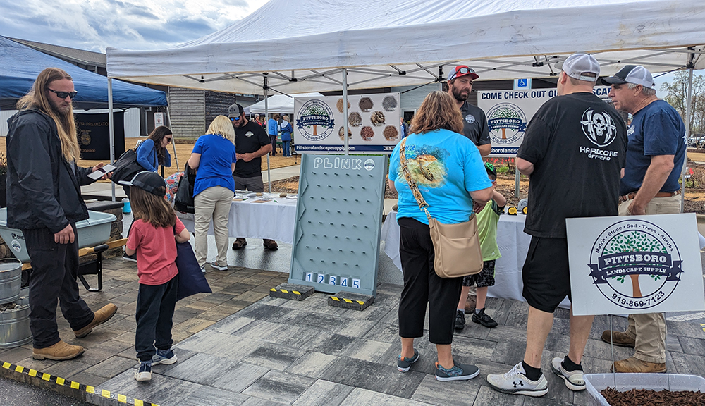 Pittsboro Landscape Supply had a great display with lots of visitors. 