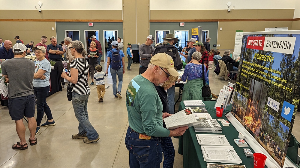 Folks could learn about forestry, sustainable agriculture, beekeeping, land conservation, native plants, watershed protection, and much more in the Exhibit Hall and also purchase cool stuff from vendors.