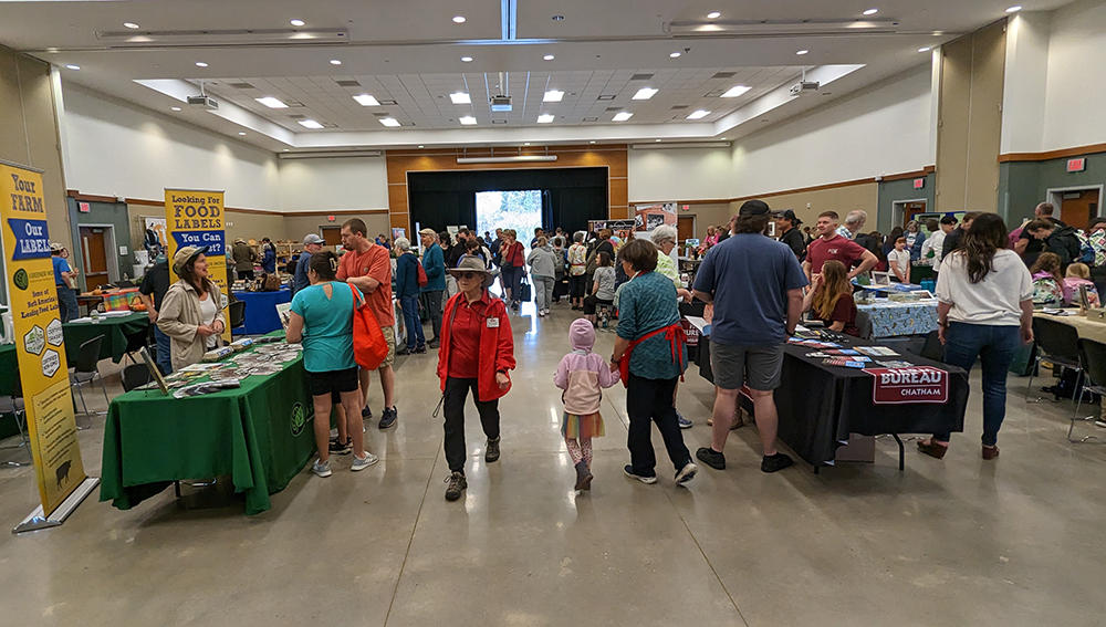 exhibitors and vendors inside the Exhibit Hall. 